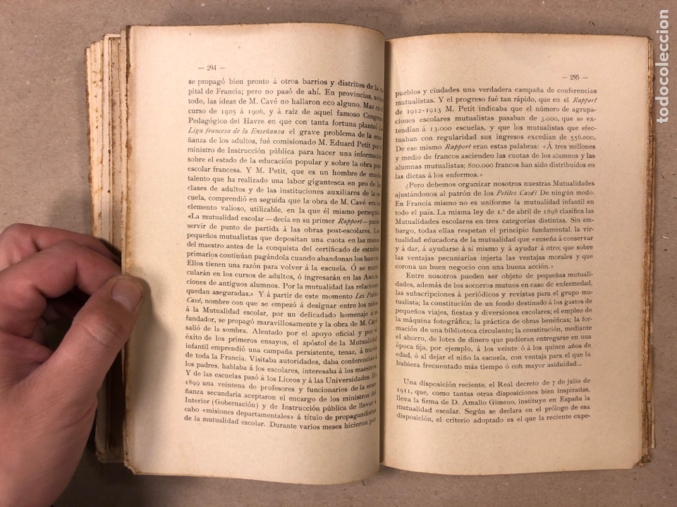 Libros antiguos: LAS ESCUELAS RURALES. FÉLIX MARTÍ ALPERA. DALMAU CARLES & COMP. EDITORES 1911. - Foto 7 - 181453890