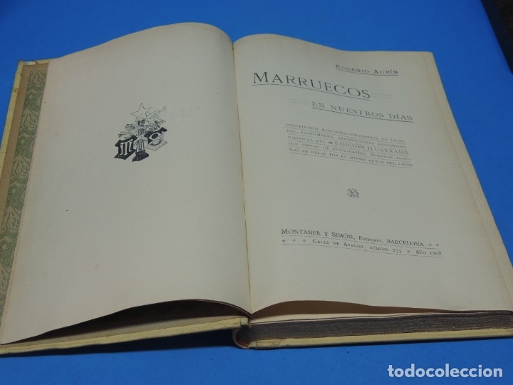 Libros antiguos: MARRUECOS EN NUESTROS DIAS.- EUGENIO AUB&Iacute;N - Foto 3