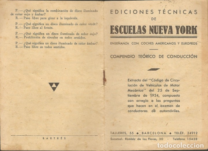 Libros antiguos: COMPENDIO TEORICO CONDUCCION - Foto 1