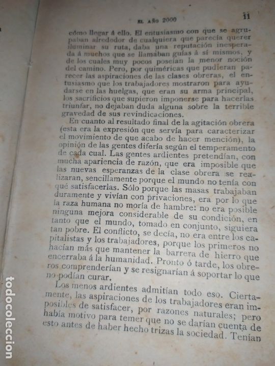 Libros antiguos: LA NOVELA ILUSTRADA EL A&Ntilde;O 2000 EDUARDO BELLAMY 1920? - Foto 4