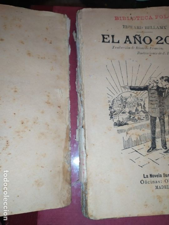 Libros antiguos: LA NOVELA ILUSTRADA EL A&Ntilde;O 2000 EDUARDO BELLAMY 1920? - Foto 8