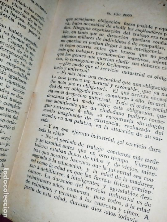 Libros antiguos: LA NOVELA ILUSTRADA EL A&Ntilde;O 2000 EDUARDO BELLAMY 1920? - Foto 12