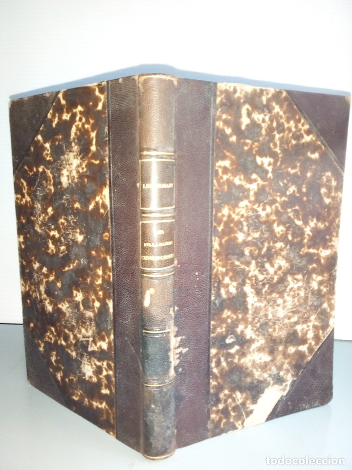 Libros antiguos: Silabarios cuneiformes. Texto en franc&eacute;s. 1887. - Foto 2