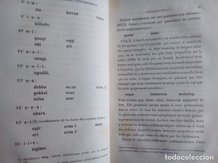 Libros antiguos: Silabarios cuneiformes. Texto en franc&eacute;s. 1887. - Foto 9