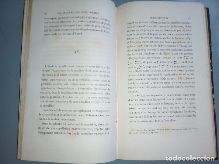 Libros antiguos: Silabarios cuneiformes. Texto en franc&eacute;s. 1887. - Foto 10