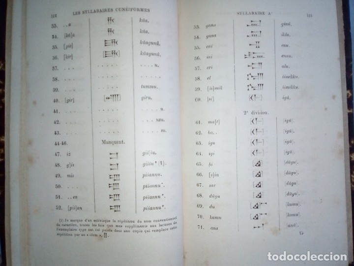 Libros antiguos: Silabarios cuneiformes. Texto en franc&eacute;s. 1887. - Foto 11