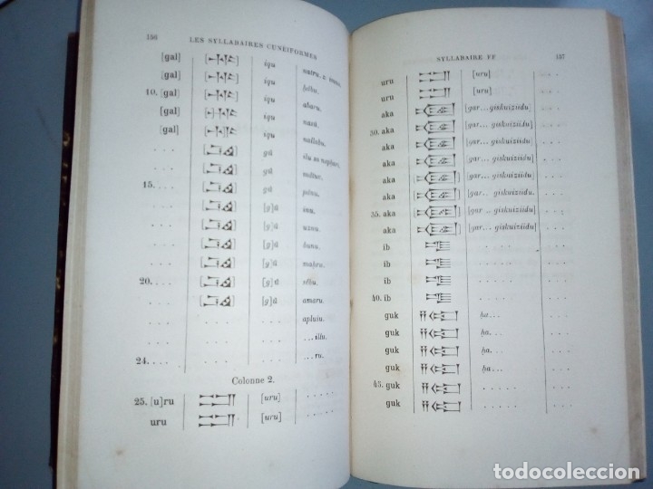 Libros antiguos: Silabarios cuneiformes. Texto en franc&eacute;s. 1887. - Foto 13