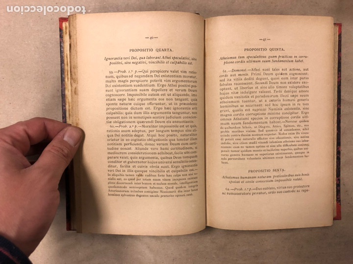 Libros antiguos: INSTITUTIONES PHILOSOPHIÆ SCHOLASTICÆ. P. JOSEPHO MENDIVE. 6 LIBROS EN 3 TOMOS. 1886/87/88 - Foto 5 - 182236205