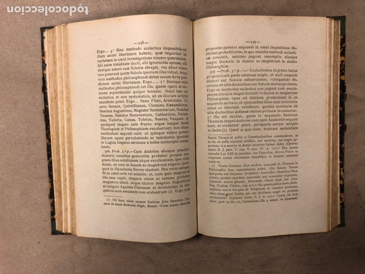 Libros antiguos: INSTITUTIONES PHILOSOPHIÆ SCHOLASTICÆ. P. JOSEPHO MENDIVE. 6 LIBROS EN 3 TOMOS. 1886/87/88 - Foto 16 - 182236205