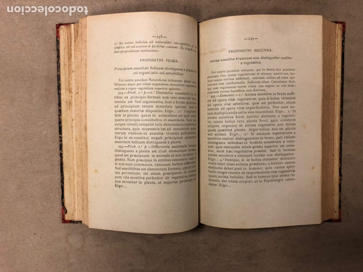 Libros antiguos: INSTITUTIONES PHILOSOPHIÆ SCHOLASTICÆ. P. JOSEPHO MENDIVE. 6 LIBROS EN 3 TOMOS. 1886/87/88 - Foto 26 - 182236205