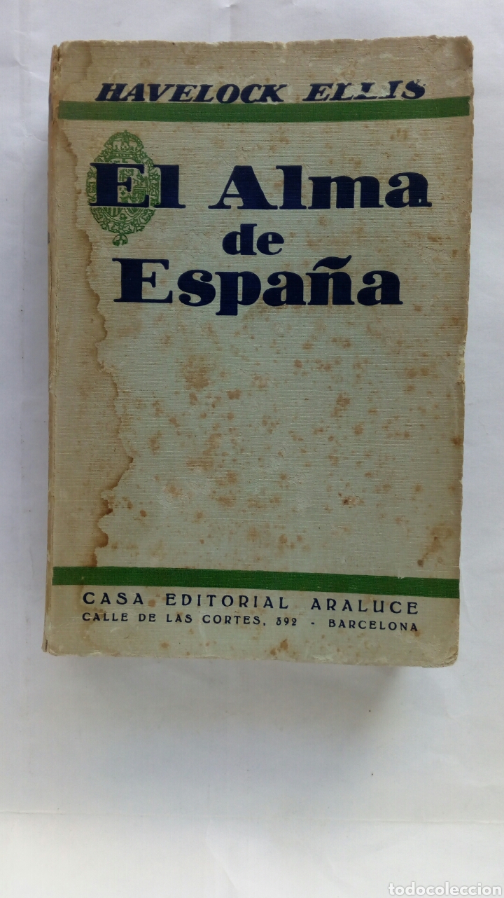 Libros antiguos: El Alma de Espa&ntilde;a. Havelock Ellis. - Foto 1