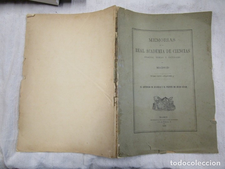 Libri antichi: MEMORIAS DE LA REAL ACADEMIA DE CIENCIAS ESACTAS  FISICAS Y NATURALES - MADRID 1888 JUANELO Y PUENTE