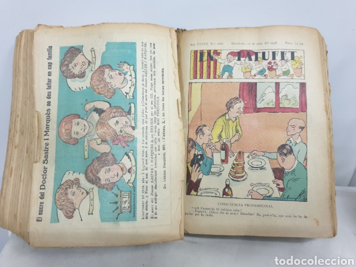 Libros antiguos: El Patufet a&ntilde;o 1936 encuadernado - Foto 8