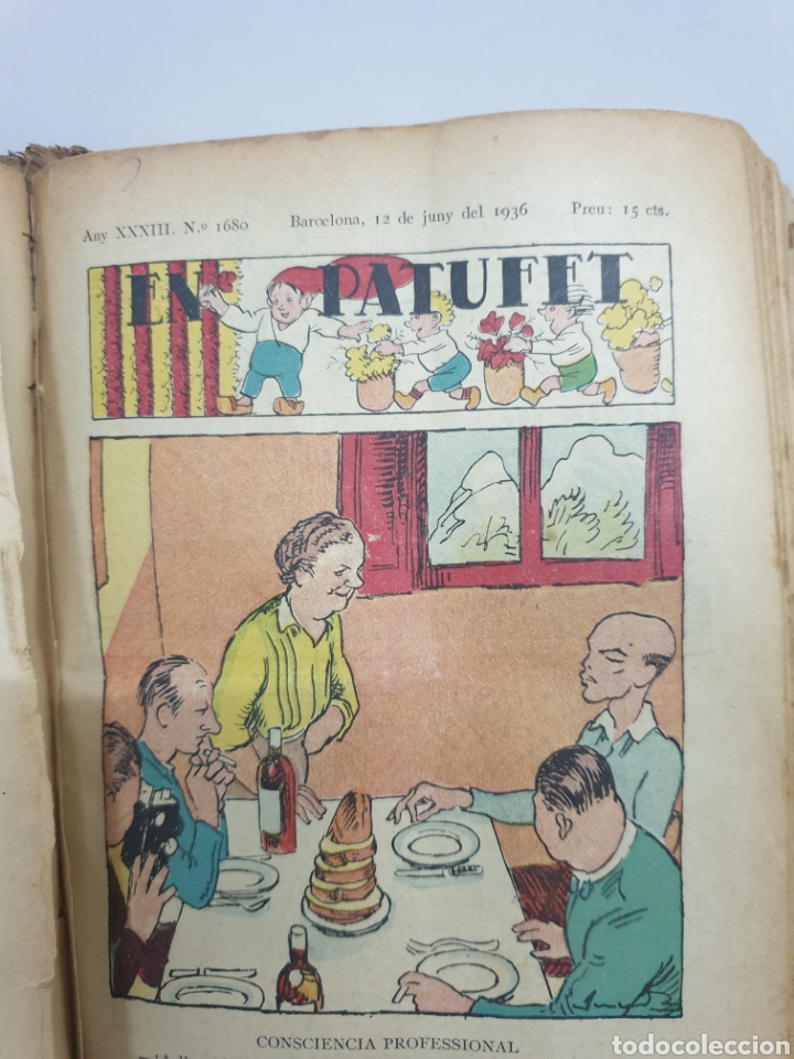 Libros antiguos: El Patufet a&ntilde;o 1936 encuadernado - Foto 9