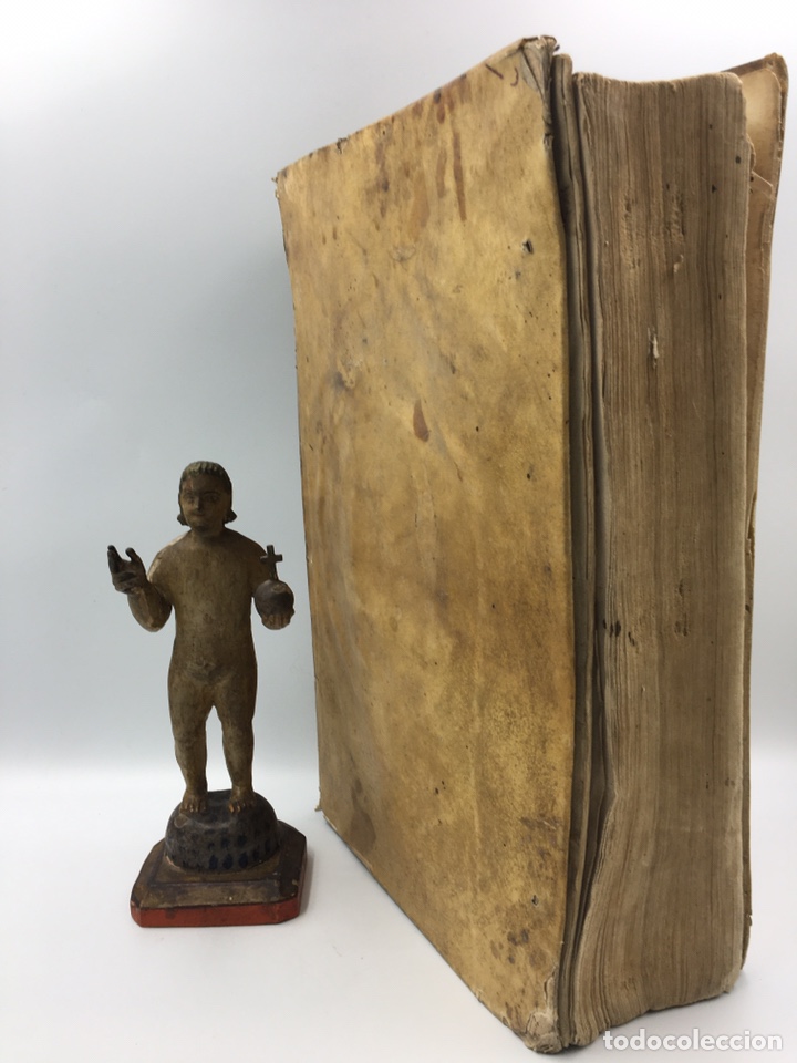 Libros antiguos: Santo Tom&aacute;s, 1740. Pergamino, gran formato. - Foto 3