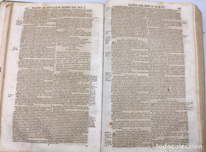 Libros antiguos: Santo Tom&aacute;s, 1740. Pergamino, gran formato. - Foto 8