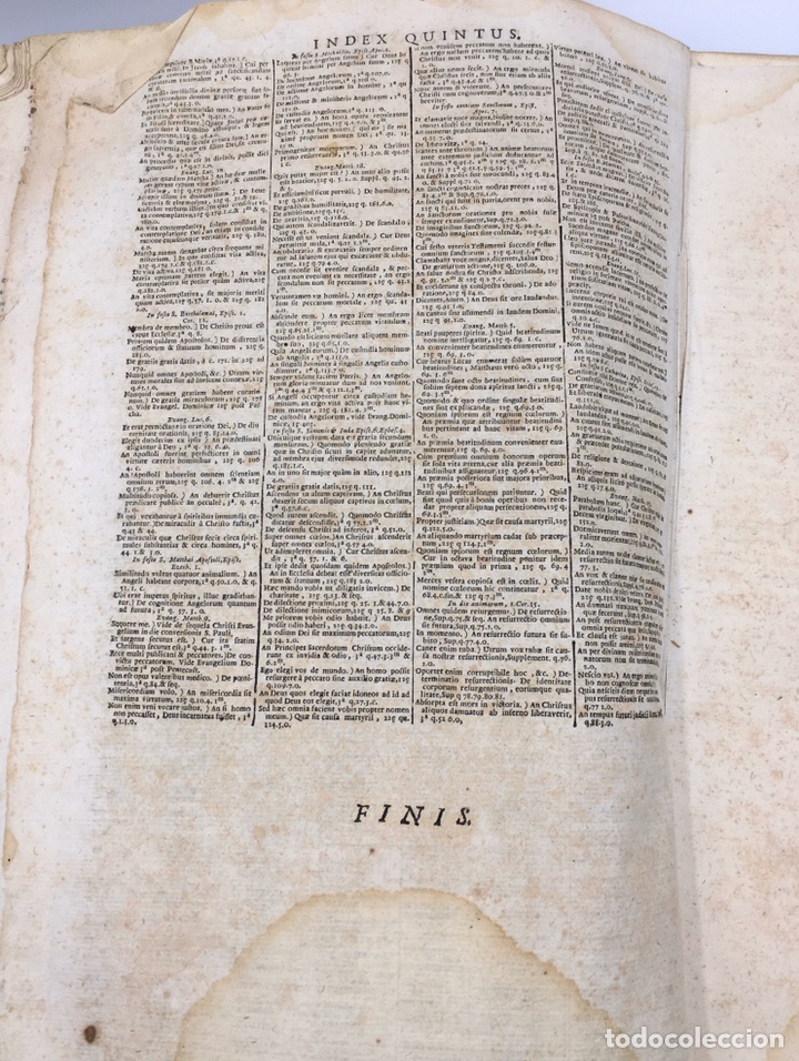 Libros antiguos: Santo Tom&aacute;s, 1740. Pergamino, gran formato. - Foto 16