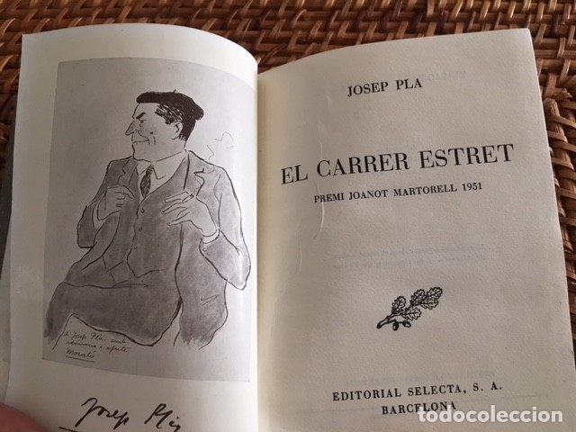 Libros antiguos: EL CARRER ESTRET. JOSEP PLA. - Foto 1