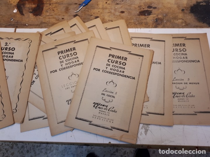 Libros antiguos: Curso cocina y hogar, n&uacute;meros sueltos. - Foto 1