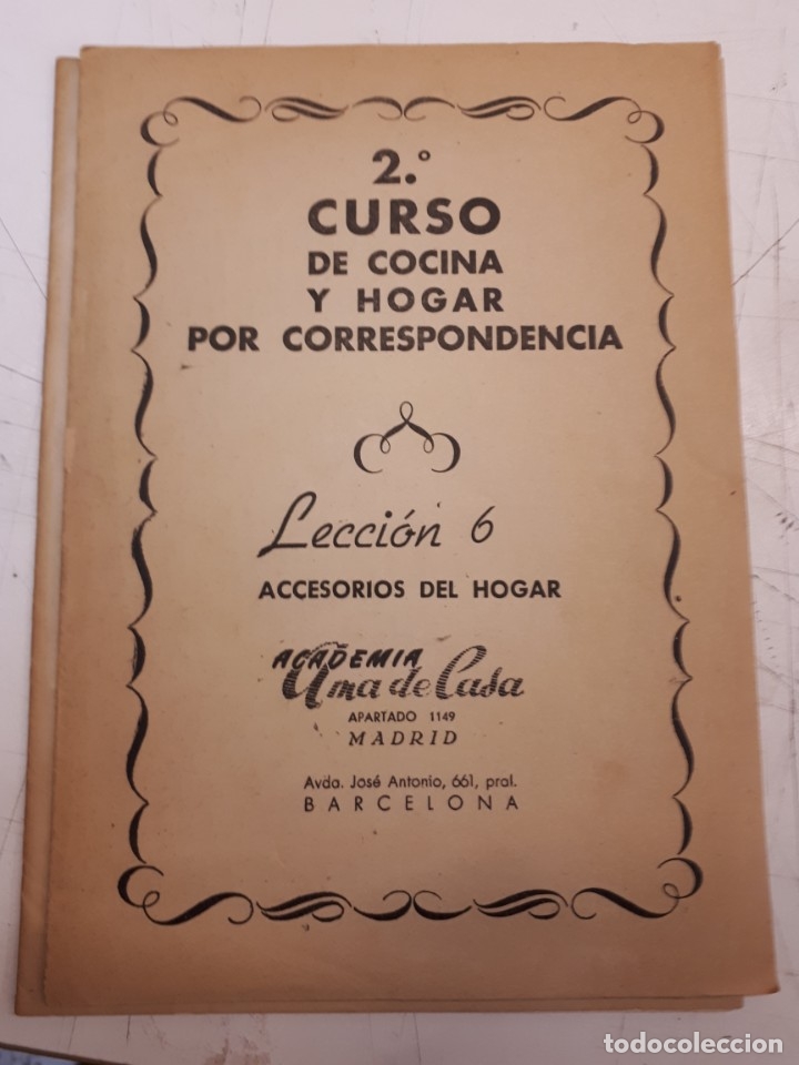 Libros antiguos: Curso cocina y hogar, n&uacute;meros sueltos. - Foto 4