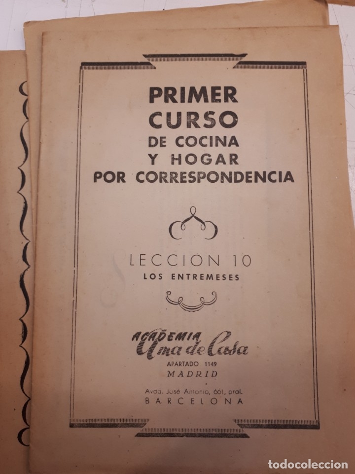 Libros antiguos: Curso cocina y hogar, n&uacute;meros sueltos. - Foto 6