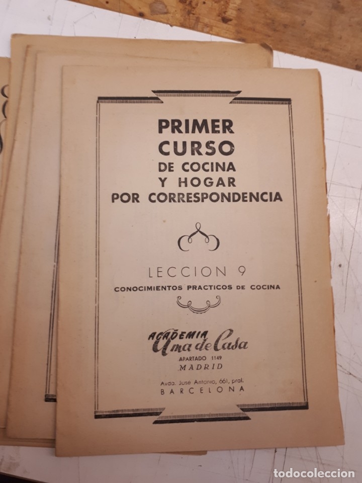 Libros antiguos: Curso cocina y hogar, n&uacute;meros sueltos. - Foto 8