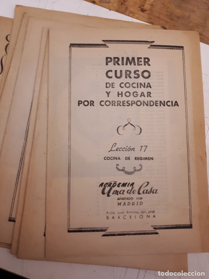 Libros antiguos: Curso cocina y hogar, n&uacute;meros sueltos. - Foto 10