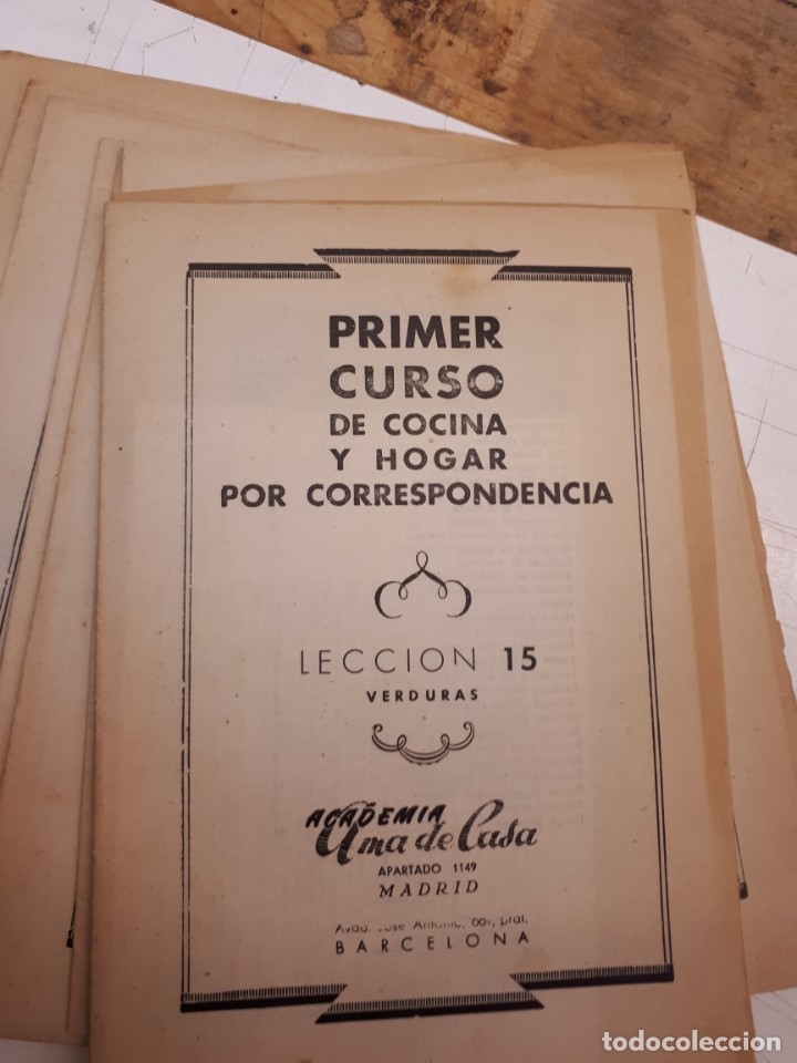 Libros antiguos: Curso cocina y hogar, n&uacute;meros sueltos. - Foto 12