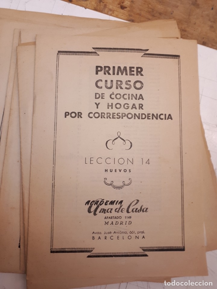 Libros antiguos: Curso cocina y hogar, n&uacute;meros sueltos. - Foto 13