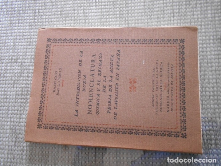 Libros antiguos: libro de  la introducion de la nueva nomenclatura