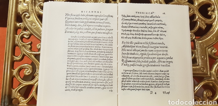 Libros antiguos: THERIACA,VALENCIA,JUAN DE MEY,FACSIMIL. - Foto 2