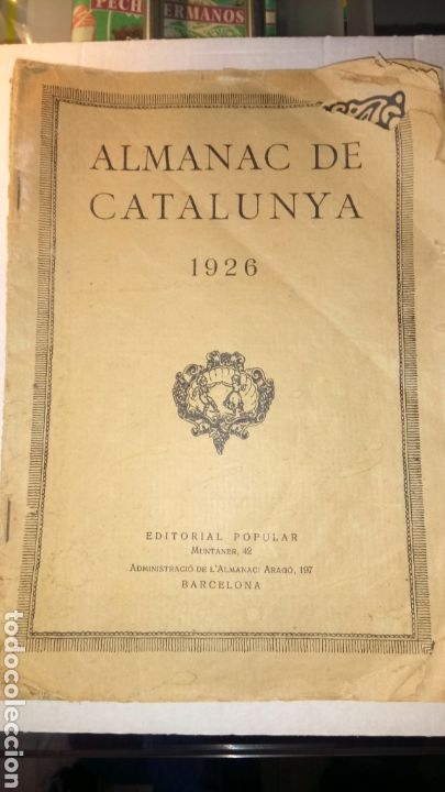 Libros antiguos: ALMANAC DE CATALUNYA 1926. EDITORIAL POPULAR. - Foto 1