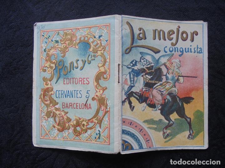 Libros antiguos: Librito La Menor Conquista.  . Ed. Pons Y C&iacute;a. - Foto 1