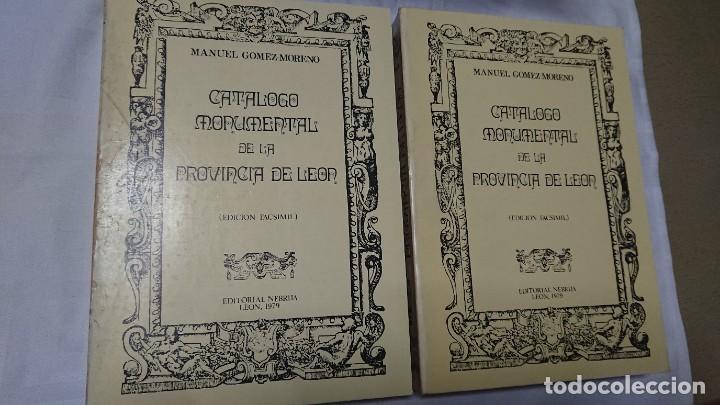 Libros antiguos: CAT&Aacute;LOGO MONUMENTAL DE LA PROVINCIA DE LE&Oacute;N, FACS&Iacute;MIL - Foto 3