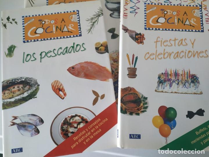 Libros antiguos: Colección Todos a cocinar. 9 volúmenes. Planeta DeAgostini. 2001. ABC - Foto 2 - 175304399