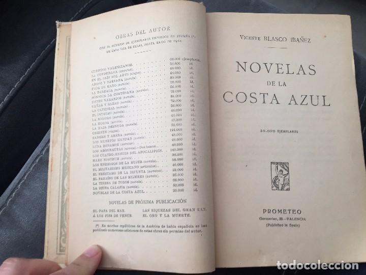 Libros antiguos: Novelas de la costa azul. V. Blasco Ib&aacute;&ntilde;ez - Foto 3