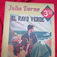 Libros antiguos: EL RAYO VERDE POR JULIO VERNE. EDITORIAL SAINZ DE JUBERA. ILUSTRADO POR A. LOPEZ RUBIO. Lote 184398510