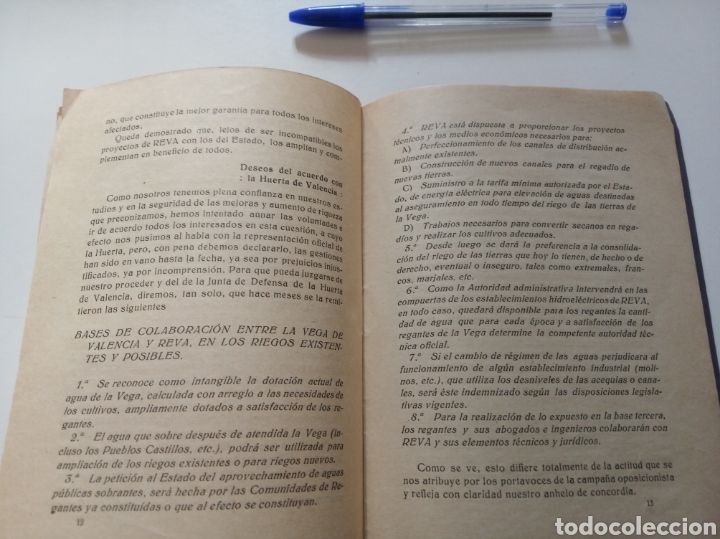 Libros antiguos: REVA regad&iacute;os y energ&iacute;a de Valencia S.A. - Foto 6