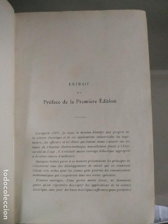 Libros antiguos: L&Eacute;lectricit&eacute; - Eric Gerard. Tomo I. En franc&eacute;s - Foto 10