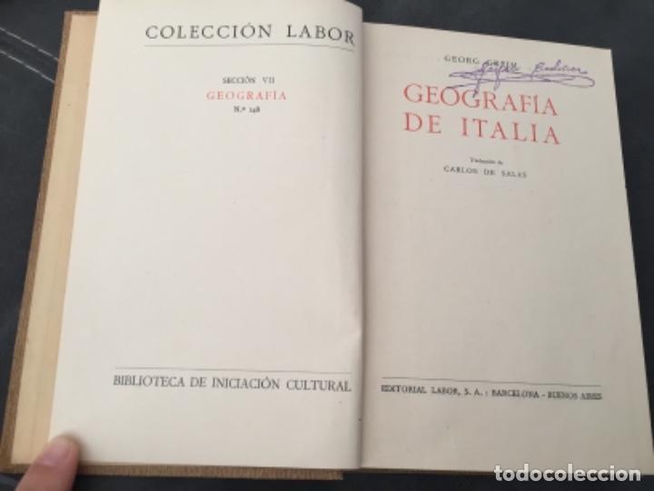 Libros antiguos: Geograf&iacute;a de Italia. Prof. Georg Greim. - Foto 3