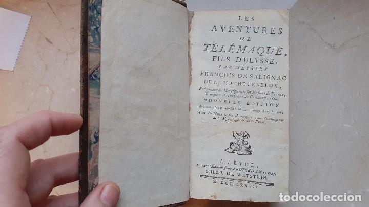 Libros antiguos: LES AVENTURES DE TELEMAQUE. 1777 - Foto 7