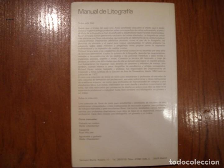 Libros antiguos: MANUAL DE LITOGRAF&Iacute;A HERMANN BLUME - Foto 7