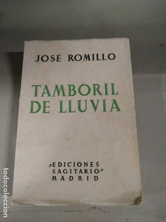 Libros antiguos: Tamboril de Lluvia - Jose Romillo. 1936 - Foto 1