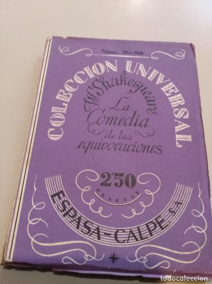 Libros antiguos: Comedia de las equivocaciones Shakespeare 1924 - Foto 1
