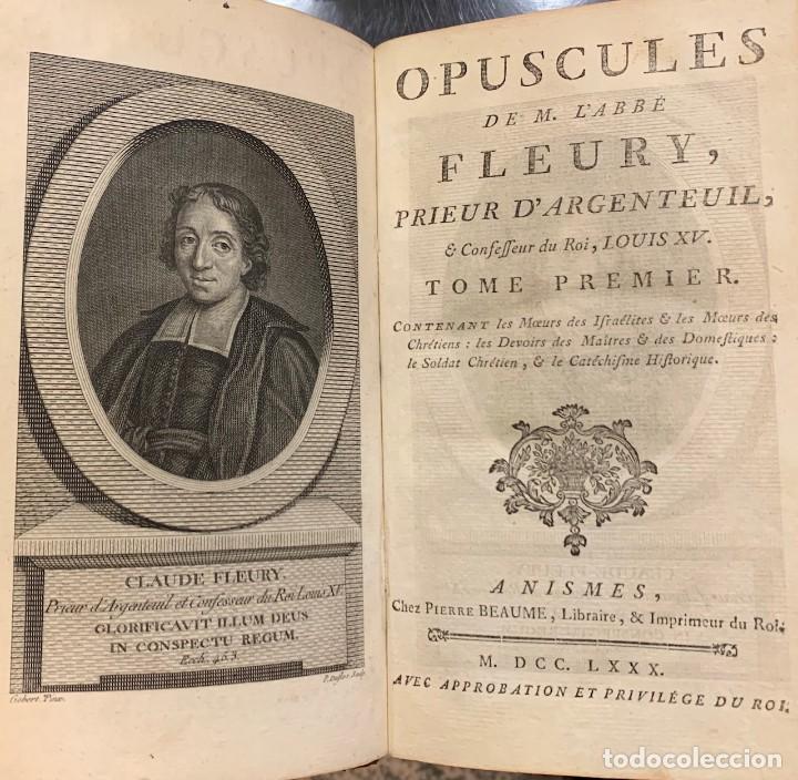 Libros antiguos: Opuscules - Claude Fleury - Foto 1