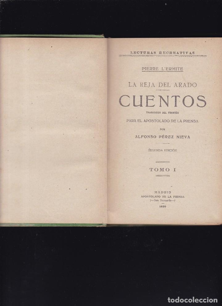 Libros antiguos: CUENTOS DE PIERRE L&acute;ERMITE - APOSTOLADO DE LA PRENSA 1920 - Foto 2