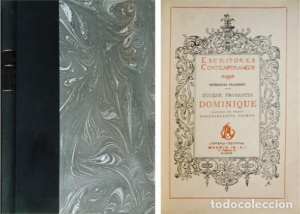 Libros antiguos: FROMENTIN, Eug&egrave;ne.  Dominique. Novela.  1925. - Foto 1