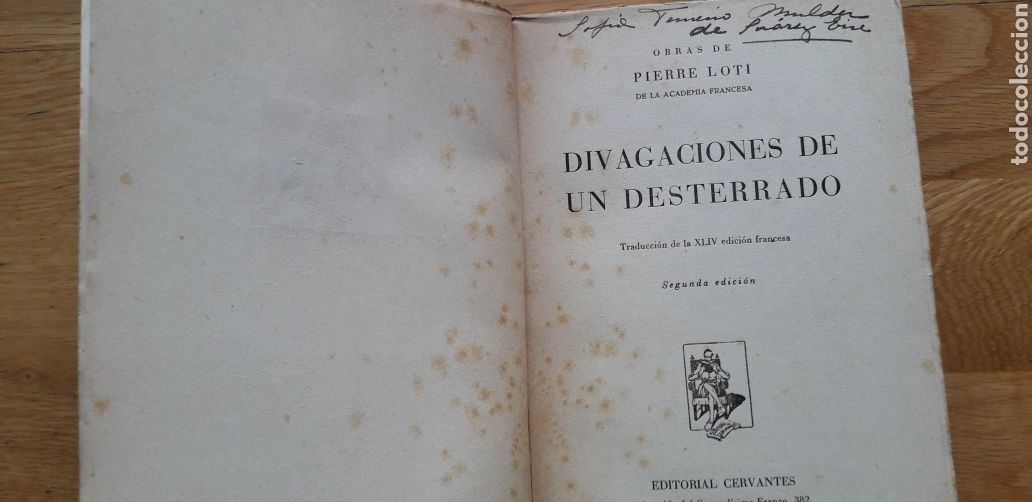Libros antiguos: DIVAGACIONES DE UN DESTERRADO, PIERRE LOTI, - Foto 2