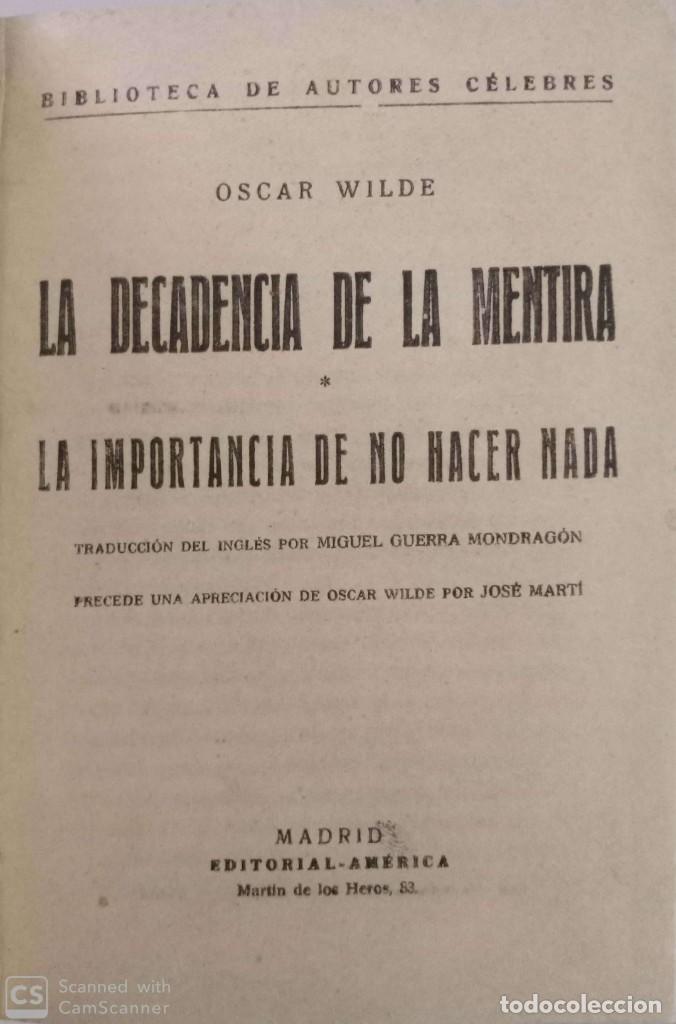 Libros antiguos: La decadencia de la mentira - Foto 2