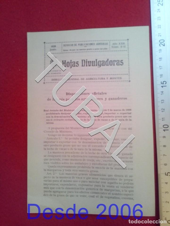 Old books: TUBAL 1928 ESTERCOLEROS HOJAS DIVULGADORAS AGRICULTURA MAYO 9 10 ENV&Iacute;O 1 &euro; 2019 U14